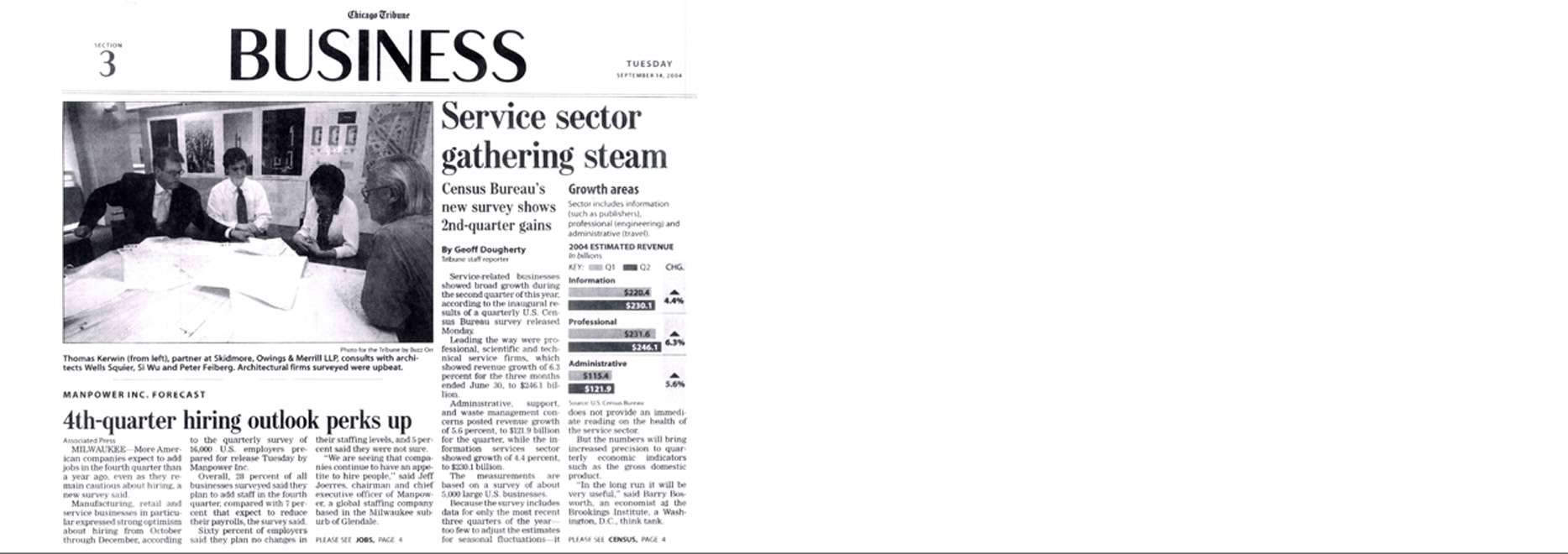 Service Sector Gathering Steam, Thomas Kerwin Comments